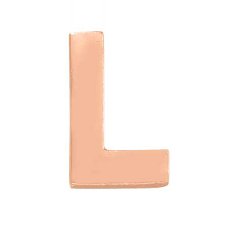 Rose Gold, Letter Bead - Image 14