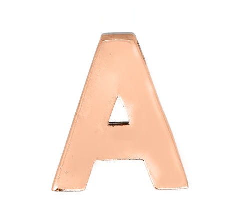Rose Gold, Letter Bead - Image 3