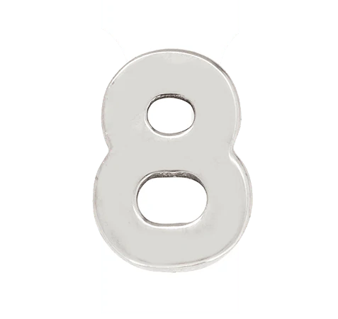 White Gold, Number Bead - Image 11