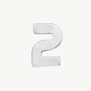White Gold, Number Bead - Image 15