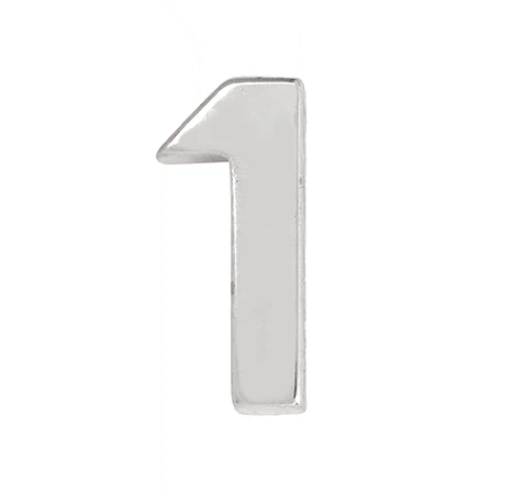 White Gold, Number Bead - Image 4