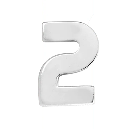 White Gold, Number Bead - Image 5