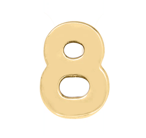 Yellow Gold, Number Bead - Image 11