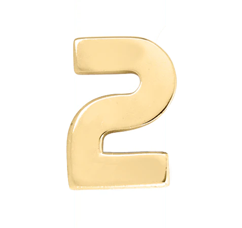 Yellow Gold, Number Bead - Image 5