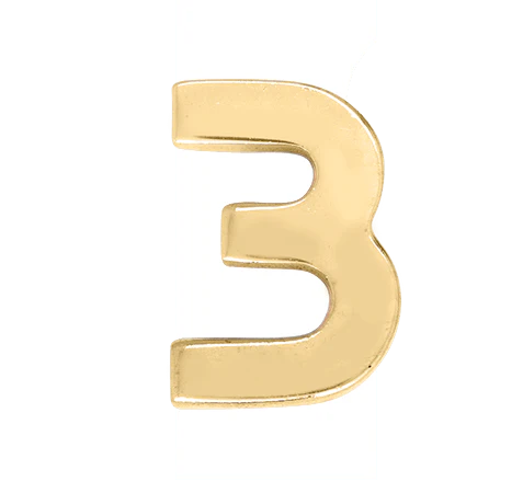 Yellow Gold, Number Bead - Image 6