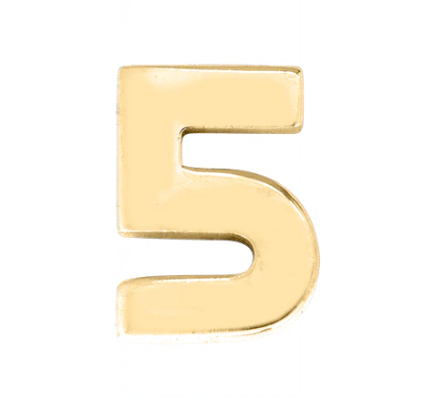 Yellow Gold, Number Bead - Image 8
