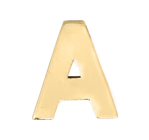Yellow Gold, Letter Bead - Image 3