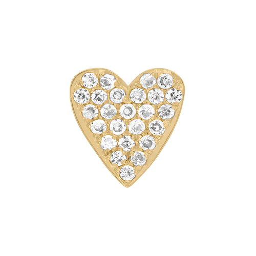 White Diamond + 14k Yellow Gold Emoji Charm - Image 3