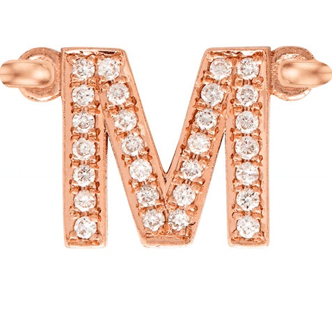 Rose Gold, White Diamond Letter - Image 15