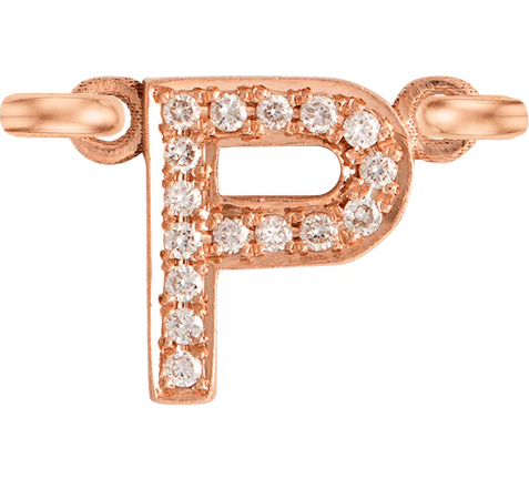 Rose Gold, White Diamond Letter - Image 18
