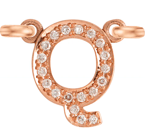 Rose Gold, White Diamond Letter - Image 19
