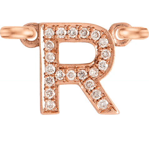 Rose Gold, White Diamond Letter - Image 20