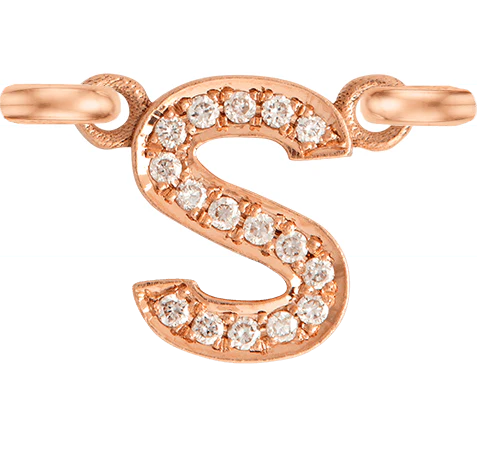 Rose Gold, White Diamond Letter - Image 21