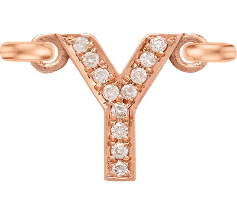 Rose Gold, White Diamond Letter - Image 27