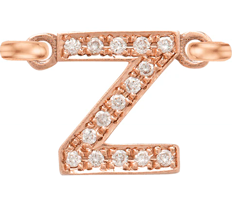 Rose Gold, White Diamond Letter - Image 28