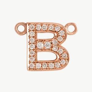 Rose Gold, White Diamond Letter - Image 31