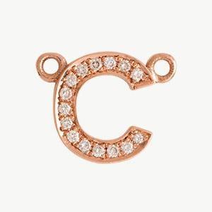 Rose Gold, White Diamond Letter - Image 32