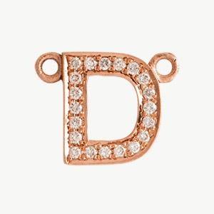 Rose Gold, White Diamond Letter - Image 33