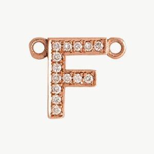 Rose Gold, White Diamond Letter - Image 35