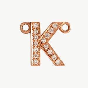 Rose Gold, White Diamond Letter - Image 40