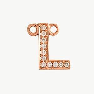 Rose Gold, White Diamond Letter - Image 41