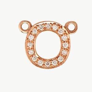 Rose Gold, White Diamond Letter - Image 44