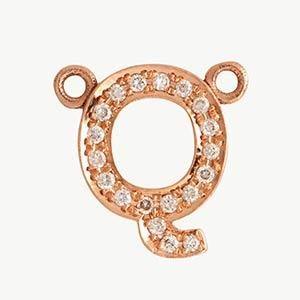 Rose Gold, White Diamond Letter - Image 46