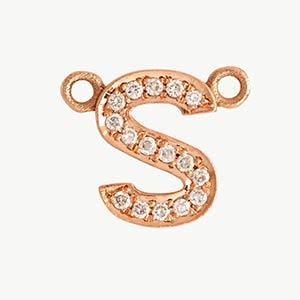 Rose Gold, White Diamond Letter - Image 48