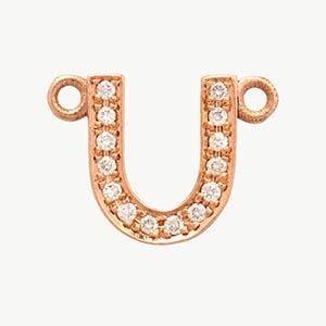Rose Gold, White Diamond Letter - Image 50
