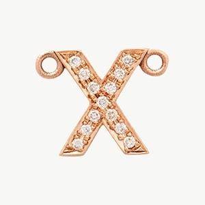 Rose Gold, White Diamond Letter - Image 53