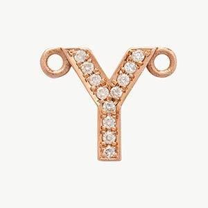 Rose Gold, White Diamond Letter - Image 54