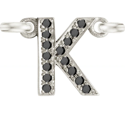 White Gold, Black Diamond Letter - Image 13