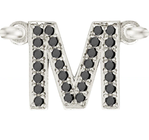 White Gold, Black Diamond Letter - Image 15
