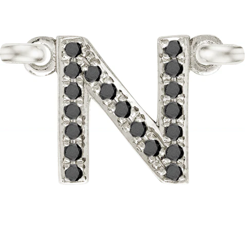 White Gold, Black Diamond Letter - Image 16