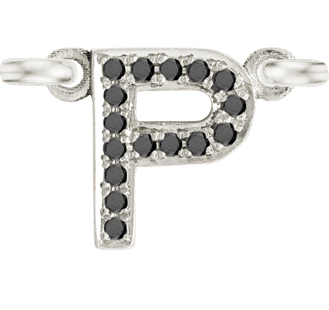 White Gold, Black Diamond Letter - Image 18