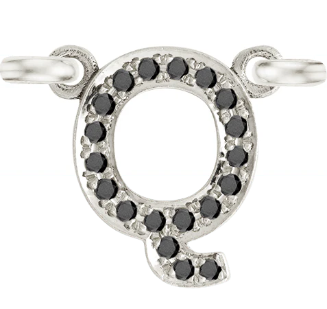 White Gold, Black Diamond Letter - Image 19