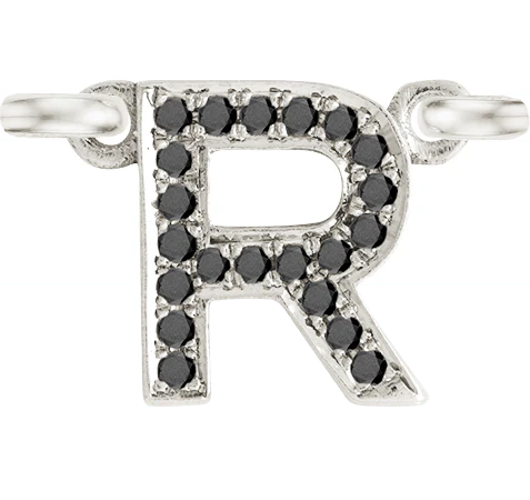 White Gold, Black Diamond Letter - Image 20