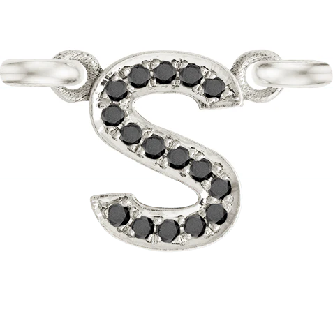 White Gold, Black Diamond Letter - Image 21