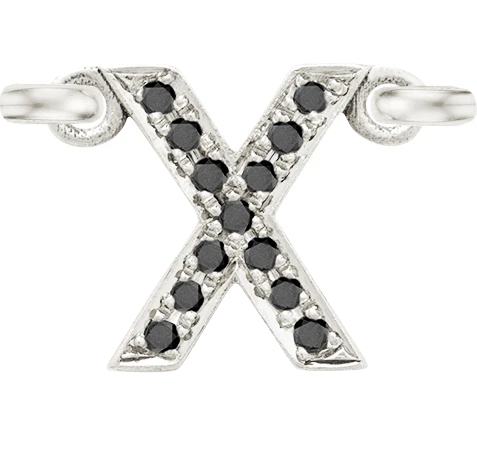 White Gold, Black Diamond Letter - Image 26