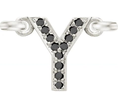White Gold, Black Diamond Letter - Image 27