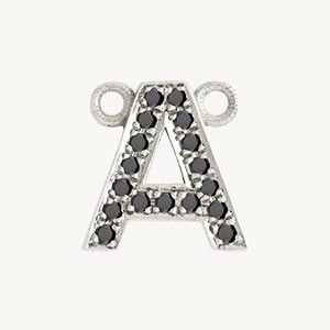 White Gold, Black Diamond Letter - Image 29