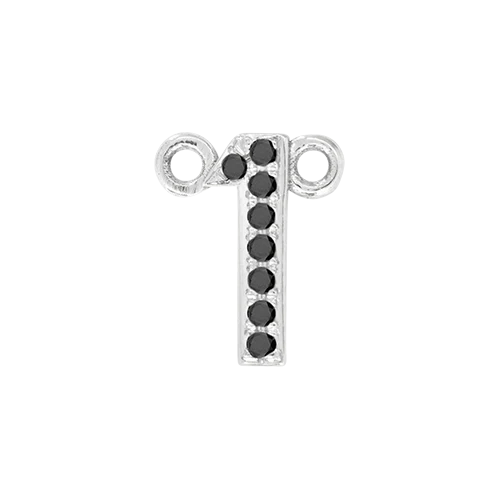 Black Diamond + 14k White Gold Number Charm - Image 2