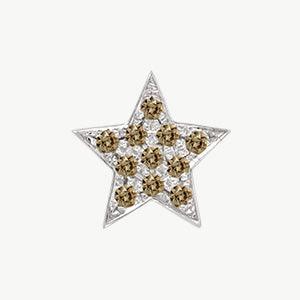 White Gold, Brown Diamond Charm Bead - Image 3
