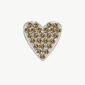 White Gold, Brown Diamond Charm Bead - Image 5