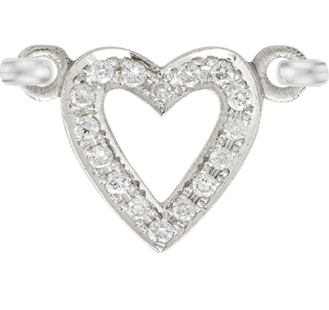 White Gold, White Diamond Charm - Image 3