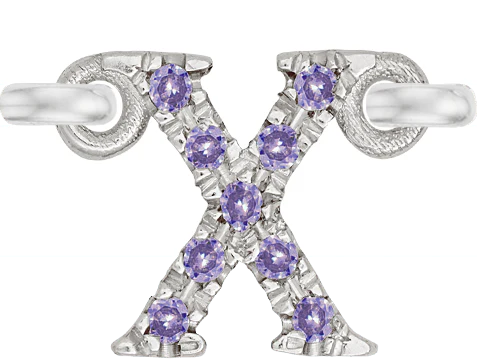 White Gold, Lilac Sapphire Letter - Image 26