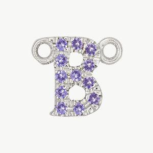White Gold, Lilac Sapphire Letter - Image 30