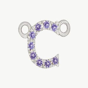 White Gold, Lilac Sapphire Letter - Image 31