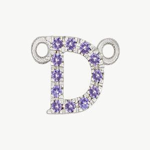 White Gold, Lilac Sapphire Letter - Image 32