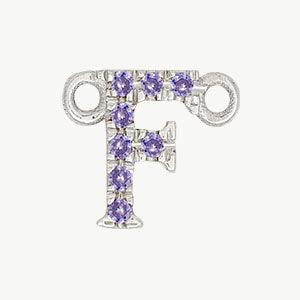 White Gold, Lilac Sapphire Letter - Image 34